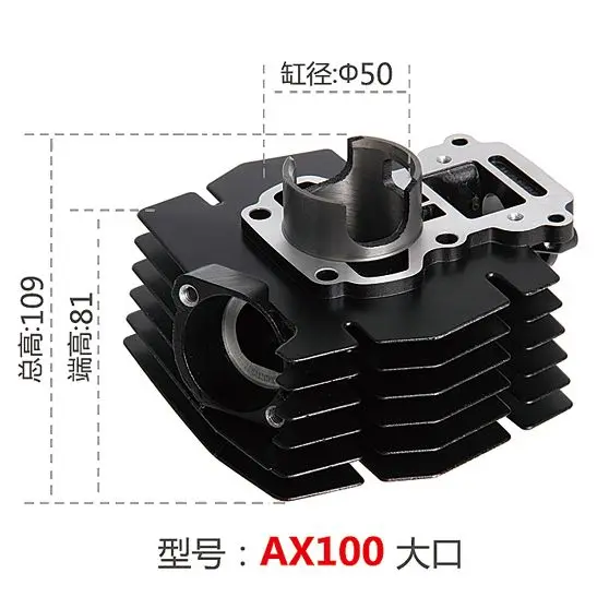 Motorcycle Cylinder Block Kit for Two Stroke Suzuki AX100