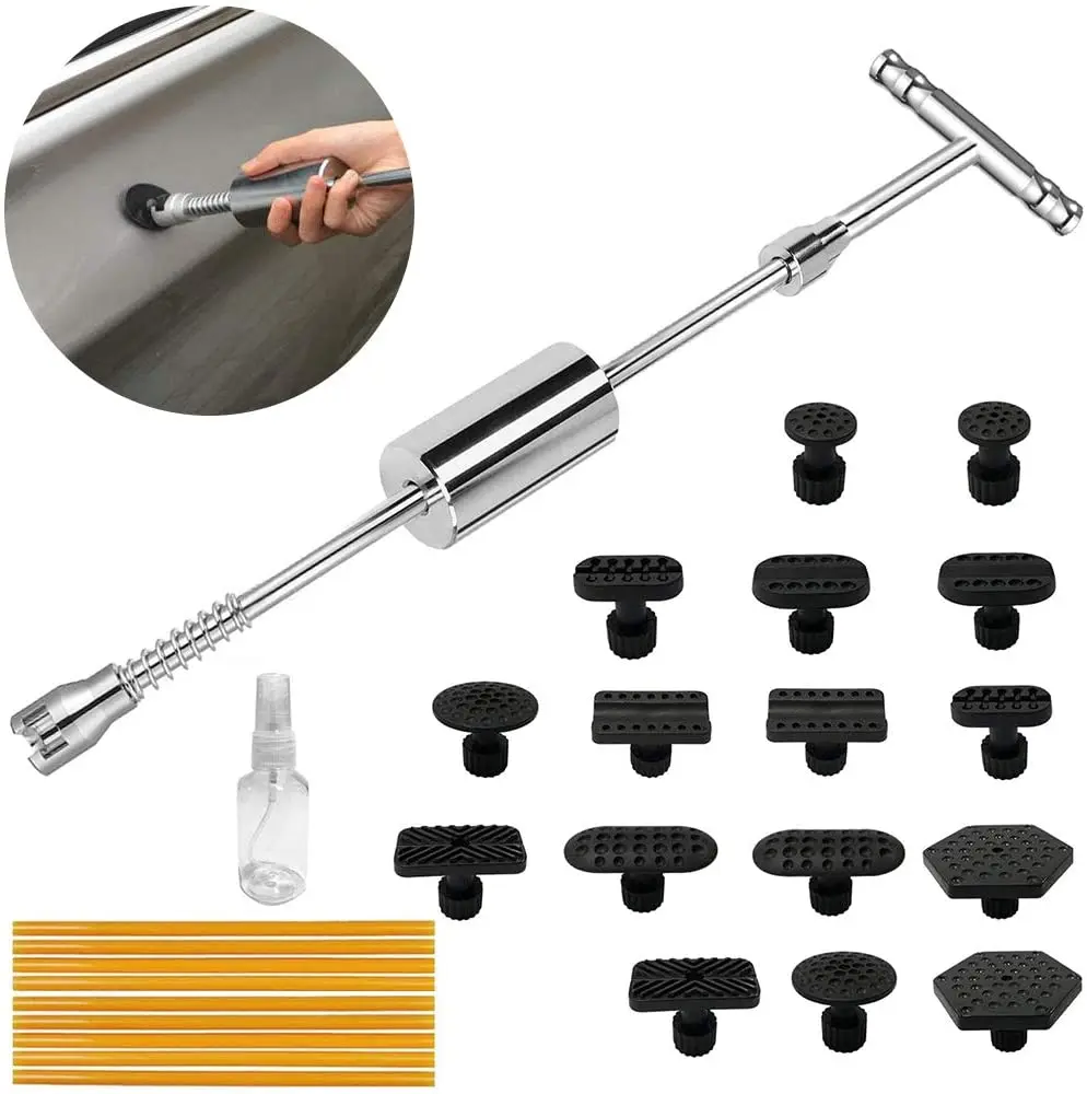 Alqcs013 Slide Hammer Tbar Car Dent Puller Tools With 18 Pcs Dent