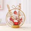Joyful Flower Basket Lucky Cat