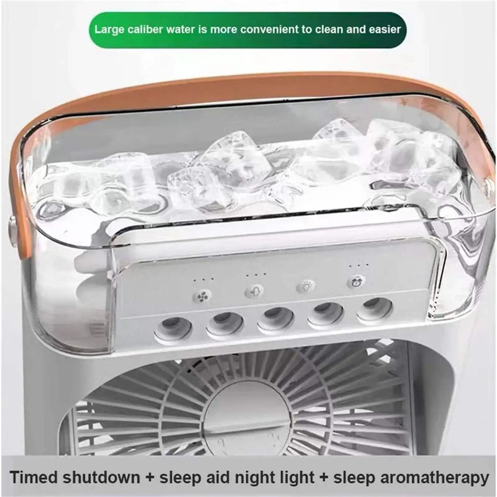 Beliebter Mini-Ventilator mit 7 Stimmungslichtern, faltbar und USB-/Batteriebetrieb – ideal für Hotels_voghion.com