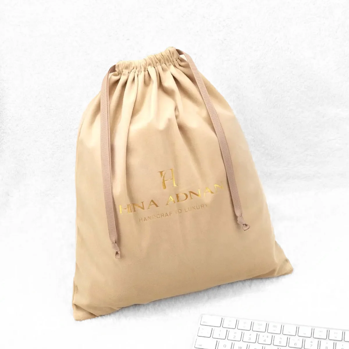 JEFFOUOO 9 sacchetti trasparenti per borse, 3 misure, sacchetto antipolvere con chiusura lampo e manico, borsa antipolvere per scaffali (beige