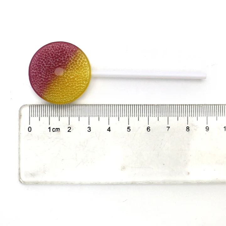 lollipop with pressed candy