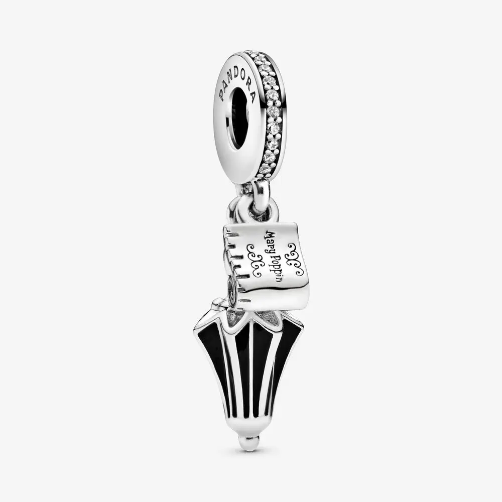 925 Sterling Silver Mary Poppins Umbrella Dangle Clear Cz &black Enamel Charm Bead Fits European Pandora Jewelry Charm Bracelets - Buy Women Charm ... 925 Sterling Silver Mary Poppins Umbrella Dangle Clear Cz &black Enamel Charm Bead Fits European Pandora Jewelry Charm Bracelets - Buy Women Charm ...