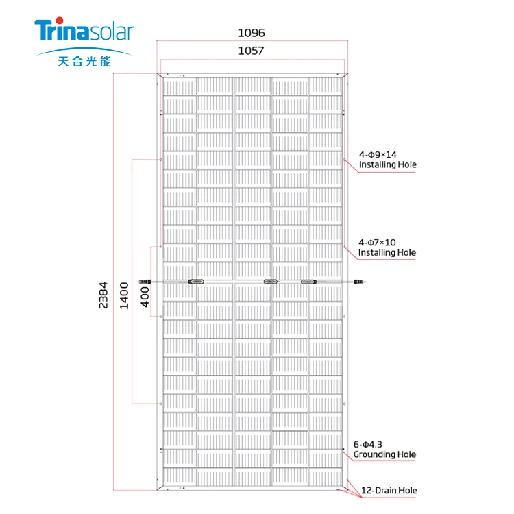 Trina солнечная панель 550 Вт trina vertex 555 Вт 550 Вт 540 Вт 500 Вт полуэлементный задний лист Монокристаллический Модуль