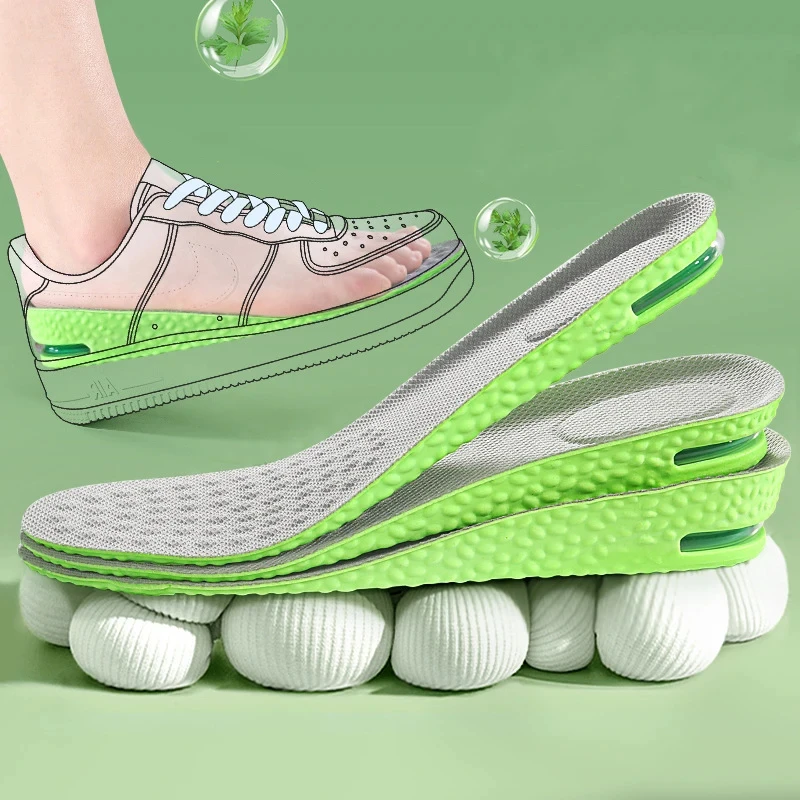Adjustable Height Increase Insoles with Shock Absorption