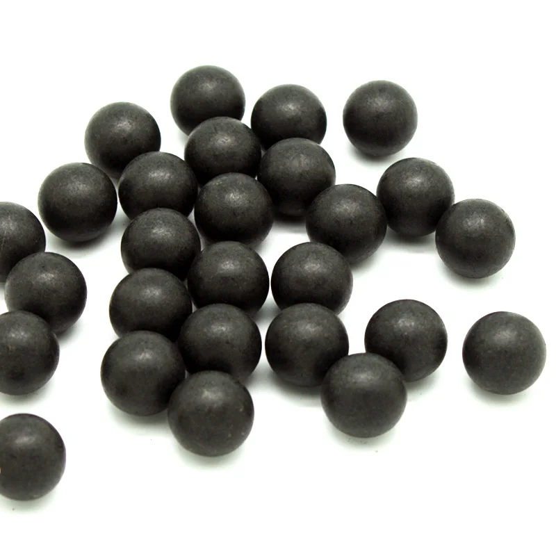Hard 200 New Black .68 cal Reusable Solid Nylon Training Balls Paintballs 