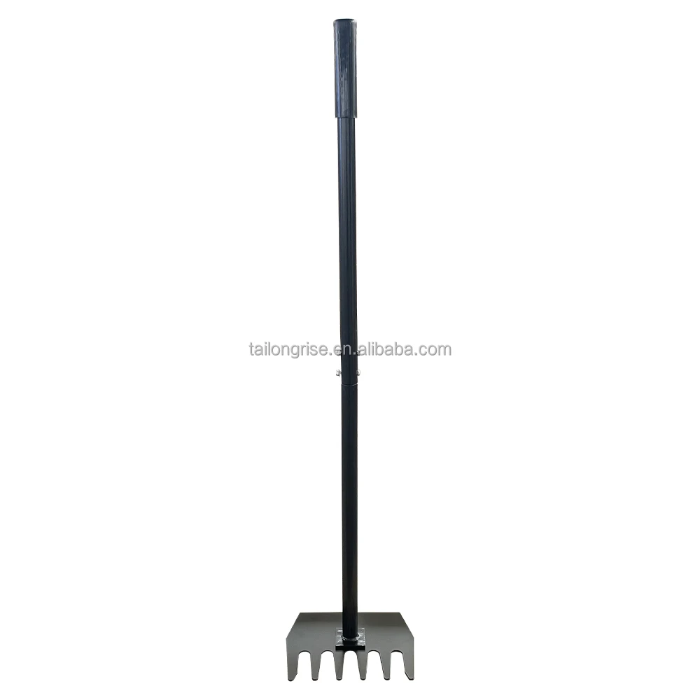 Fire Rake Hand Tool for Forest and Garden Steel Handle Rake Hoe Combination Tool Forester Dump Rake Trail Tool for Firefighting