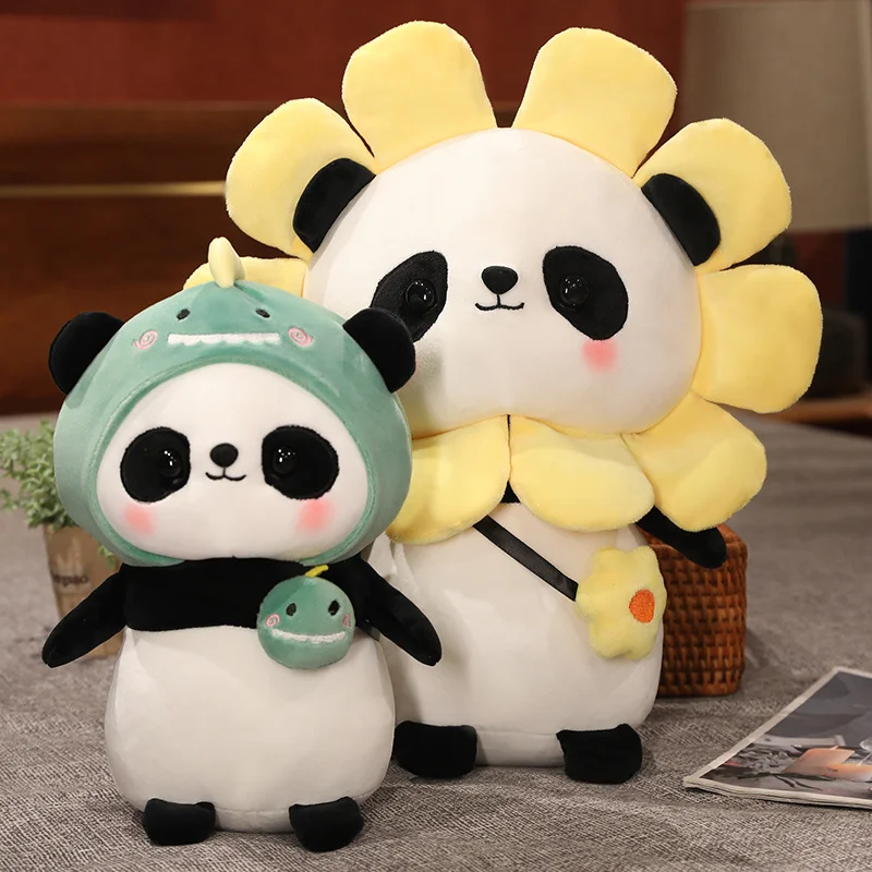 Kawaii Panda Plushie juguetes de peluche personalizado Animal relleno 30cm  Panda almohada de peluche