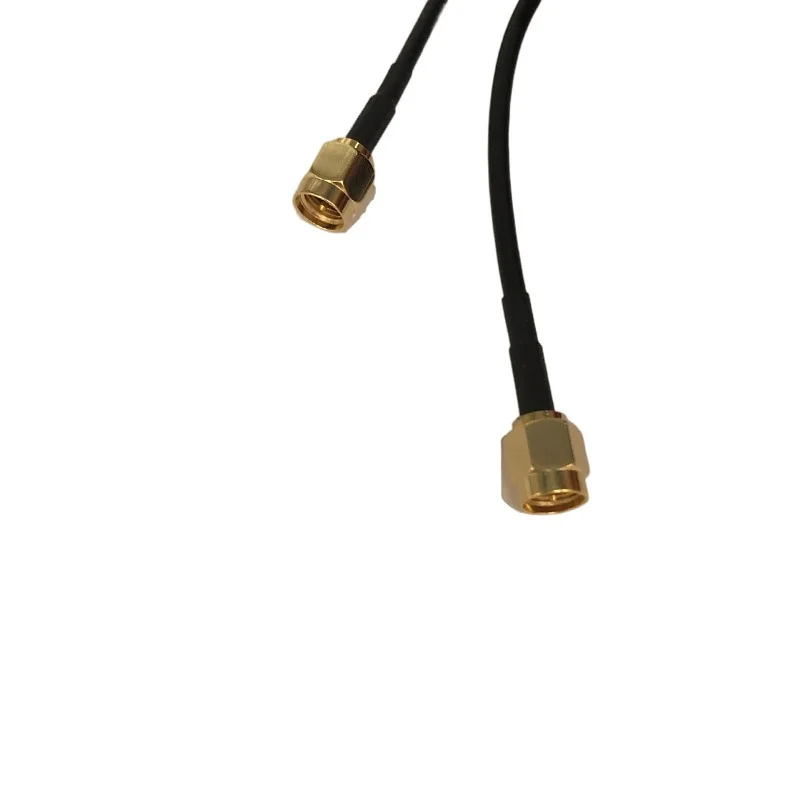 Customized 50Ω Low Loss Coaxial Cables with SMA Connectors RG58 RG174 ALSR200