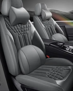 Wholesale All Seasons Universal Five-Seater Suede Car Seat Covers Waterproof Wear Resistant Car Seat Covers Full Set Luxury