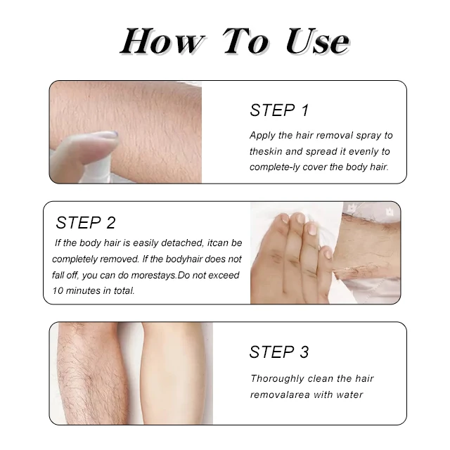 100% натуральный ингибитор роста постоянное удаление волос подавление Женский спрей для