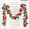 [One bright red] 16-head rose vine