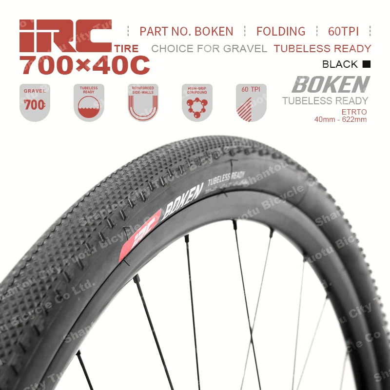 Japan IRC Boken Tubeless Cycle Tyres Outer Tubes 700*40C Bicycle Tires  Folding Road Gravel Bike Tires| Alibaba.com