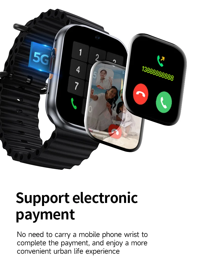 New Sim Card 4g Smart Watch 9 2024 Gs29 Ultra 2inch App Download Video