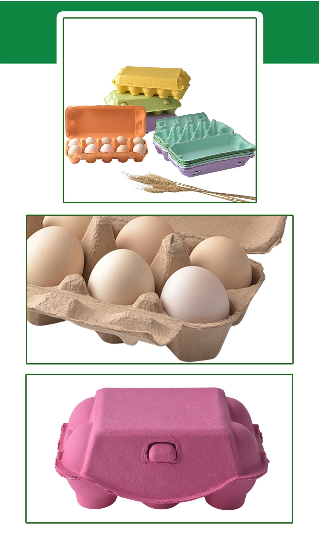 Manufacture Custom Shape Sell Box Pulp Mold Cartons Cardboard Paper