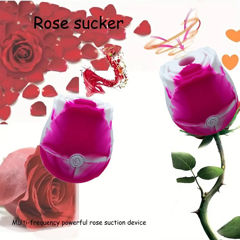 Valentine's Multi-coloured Roses USA Popular Gift Rose Vibrator 10 Sucking  Rose Sex Toy for Women & Couples Play
