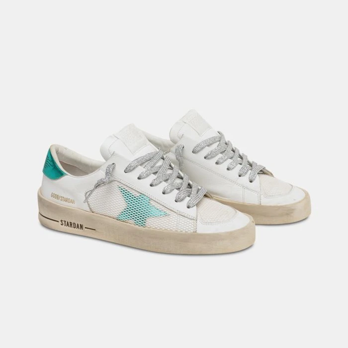 Zapatillas De Deporte De Color Blanco Y Verde Aqua Stardan Goldens,Bonitas  Zapatillas - Buy Los Proyectos Comunes Dorados Gansos,Goldens Hermoso Color  Gansos Zapatos Product on Alibaba.com