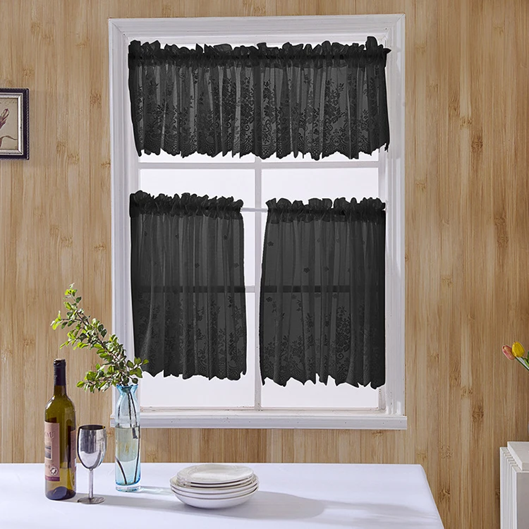 Good Market High Quality Short Kitchen Curtains Window Lace Transmitting Small Curtain Product On Alibaba Good Market High Quality Short Kitchen