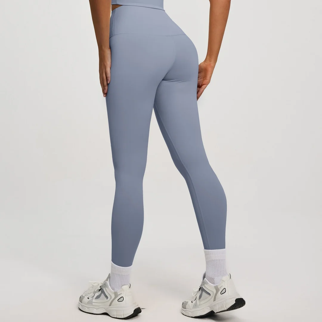 Skin Friendly Breathable Women Long Yoga Pants Wear Resistant Moderate Elastic Dance Fitness Slim Pants