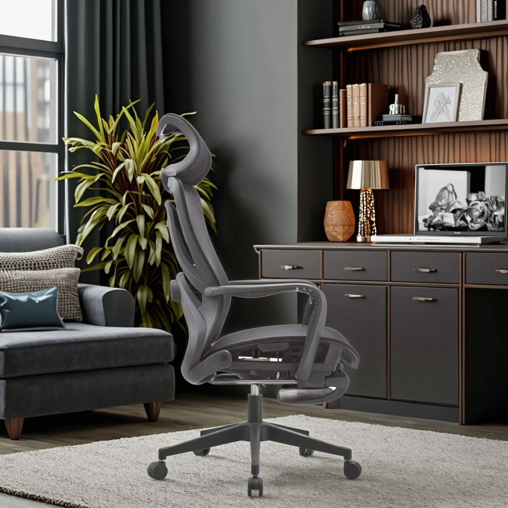 New Arrival WX-06 Premium Breathable Mesh Seat Rest Lounge Chair 6-Point Lumbar Support 300N Cable Reclining System Office Nap 4