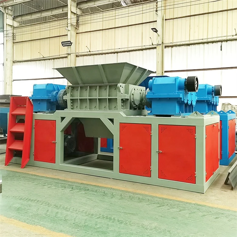 Double Shaft Hdpe Plastic Eps Polystyrene Hdpe Plastic Bumper Shredder Grinder Crusher Machine