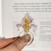 Pink transparent color (ring size17mm)