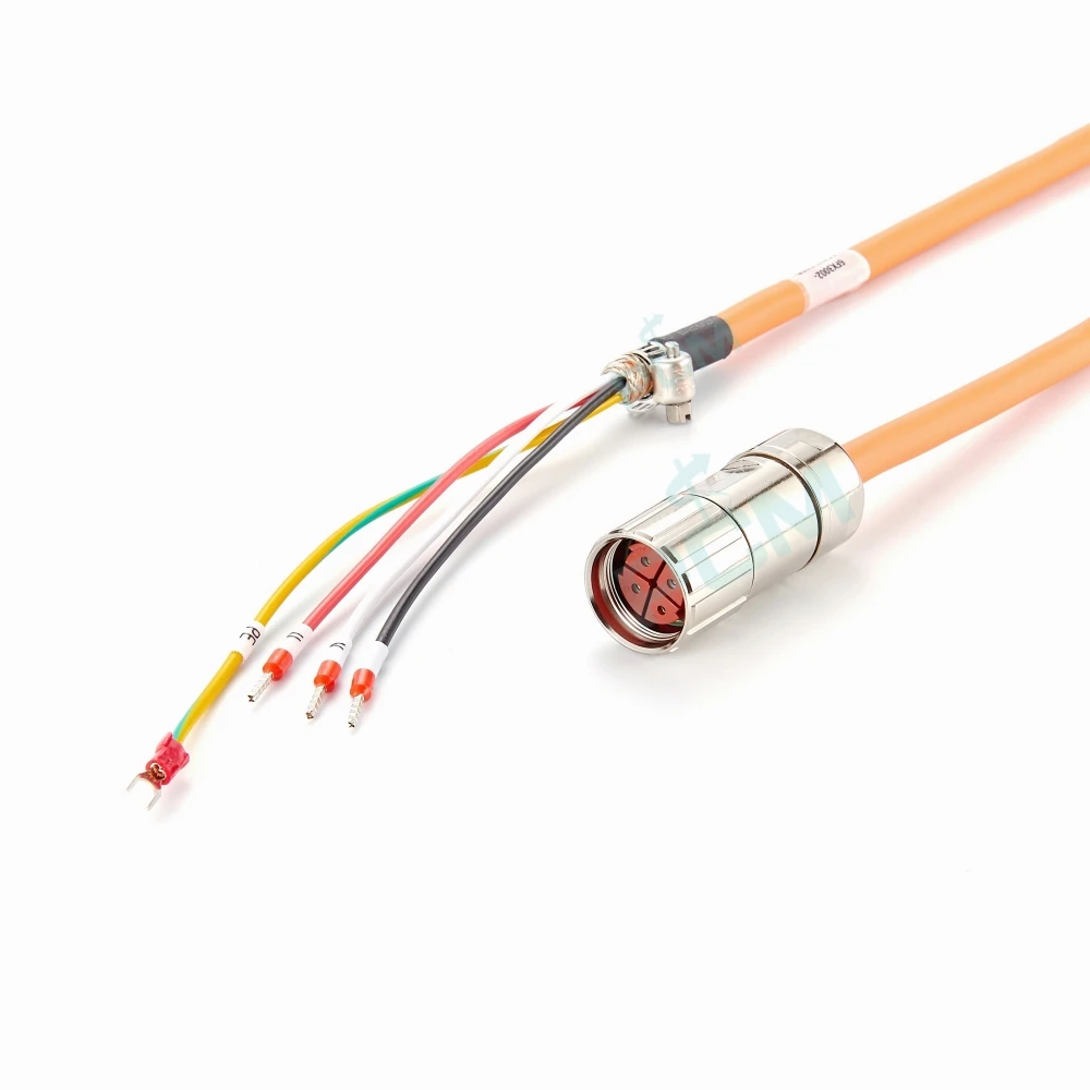 Servo Motor Power Cable M23 4 Pin Servo Motor PLC Signal Cable 6FX3002-5CL12-1AD0 Compatible