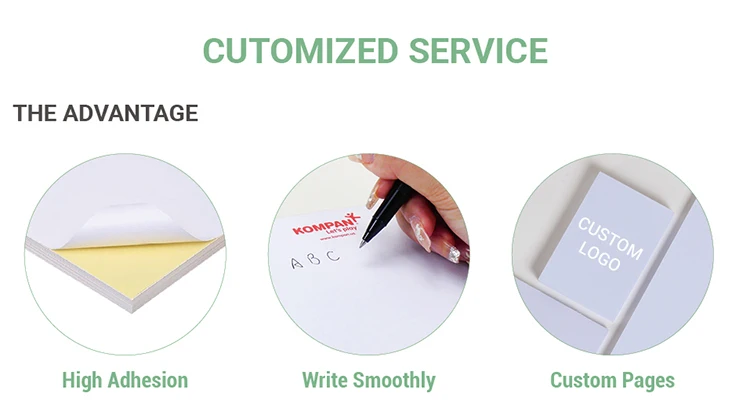 Custom Printed Folding Sticky Notepad Memo Note Promotion Gift Kraft ...