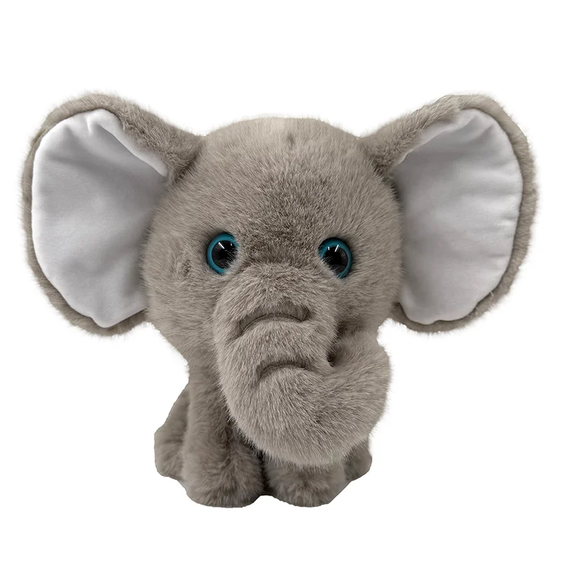 EN71 FSC Big Ear Elephant Pushies Custom Plush Manufacturer Stuffed Animal Peluches Maker Design Baby Soft Filled Pillow Factory