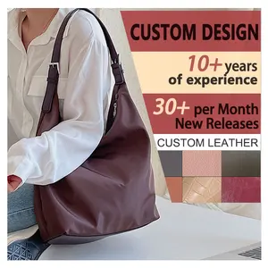 New Design  Nylon Big Capacity Fashion Solid Color Soft Tote Shoulder Bag Women Hand Bag Simple Korean' Handbags