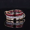14K gold with lab ruby