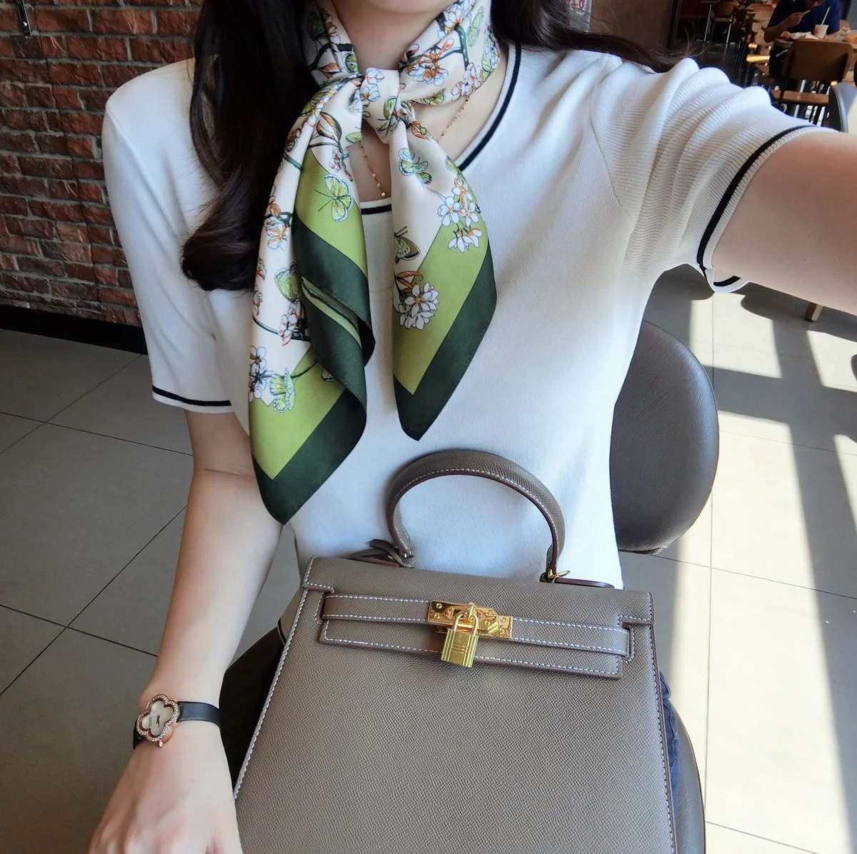 100% квадратный шарф из чистого шелка тутового шелкопряда 68 дюймов, женский шейный платок, Подарочный платок