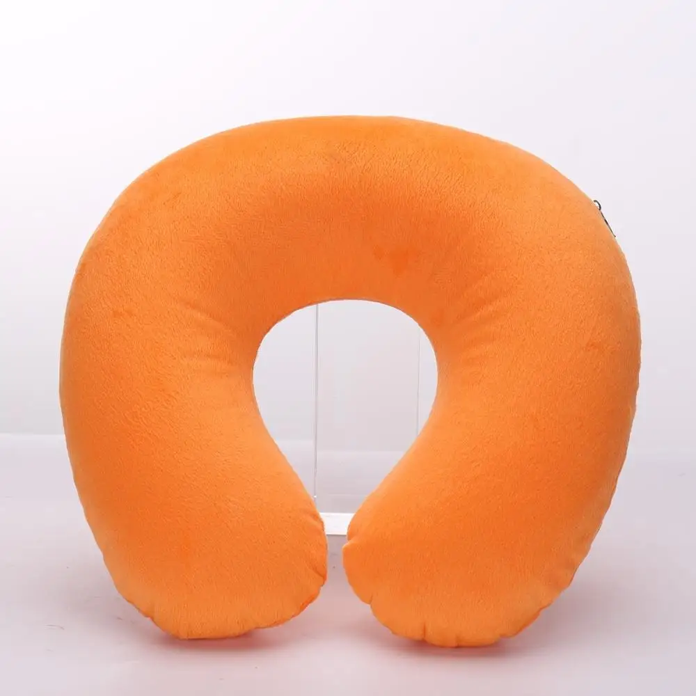 Stock on Hand PVC U Shape Inflatable Travel Neck Pillow