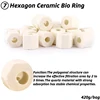 Bague en céramique hexagonale Bio