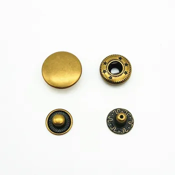 15mm 24l Metal Snap Button With #486 Under Parts In Antique Brass Color ...