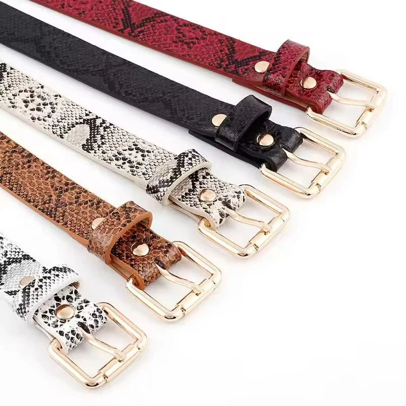 High-quality Women's PU Leather Snake Belt, Popular Designer Belt For Women, Feminine Fashion Accessory_voghion.com