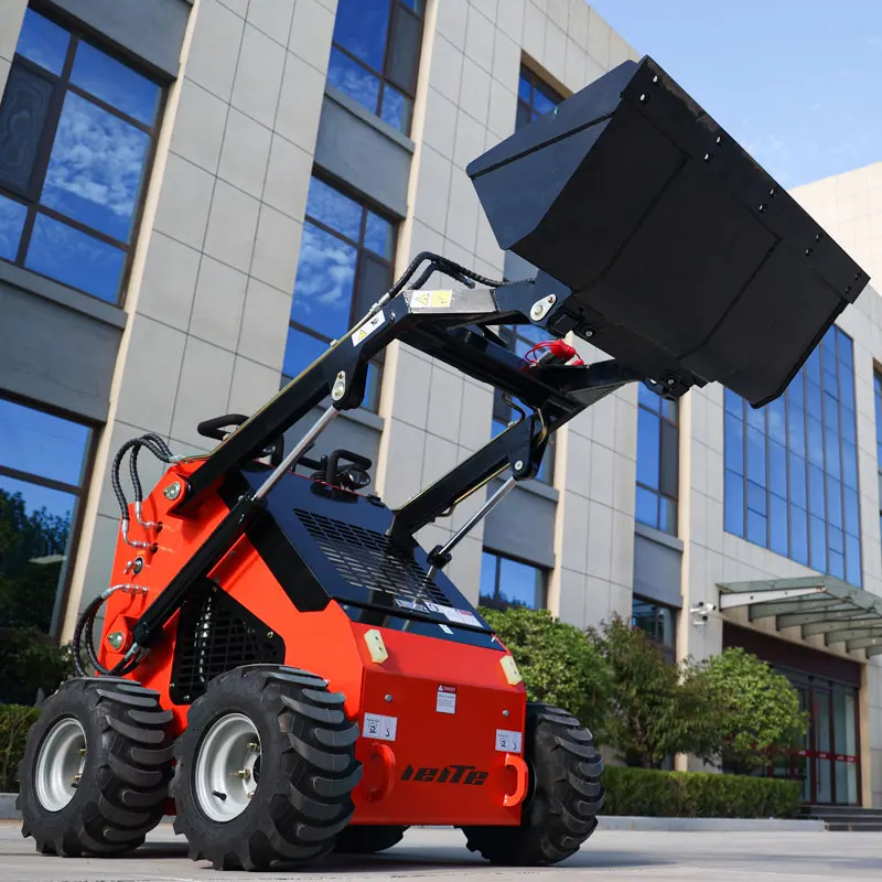 2025 LEITE New Style Price Front End Loader with Excavator Mini Skid Steer Loader Retroexcavator Back Hoe 4x4 Customized