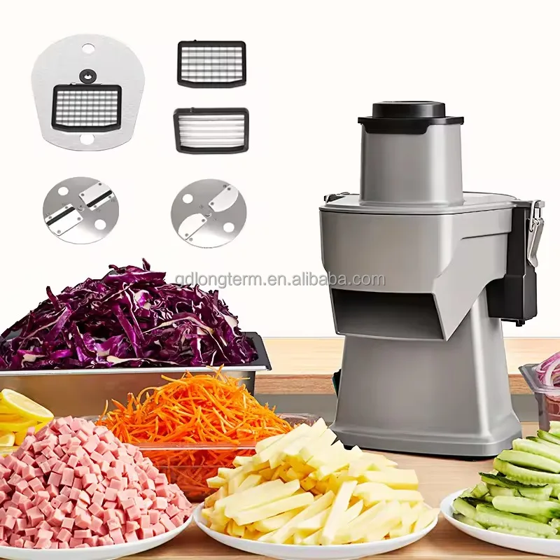 Electric Slicer Vegetable Chopper Portable 4 In 1 Potato Cutter French