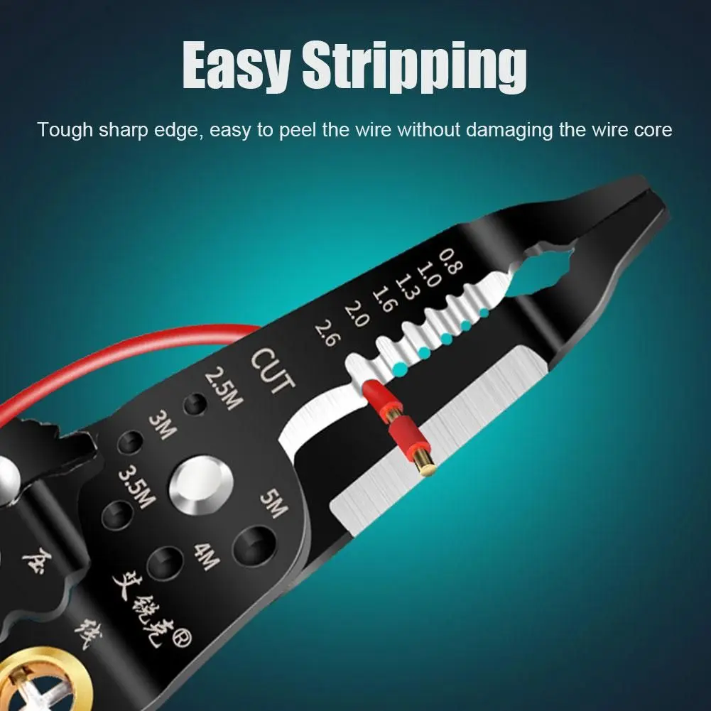 Electrician's Choice Copper Wire Stripper & Splitting Tool with Clamping Feature for Electrical Equipment