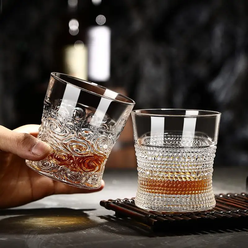 Buy Wholesale China Whisky Glasses Classical Vertical Pattern Whiskey Glass  Iced Coffee Glasses Latte Wine Glasses & Whisky Glasses at USD 1.32