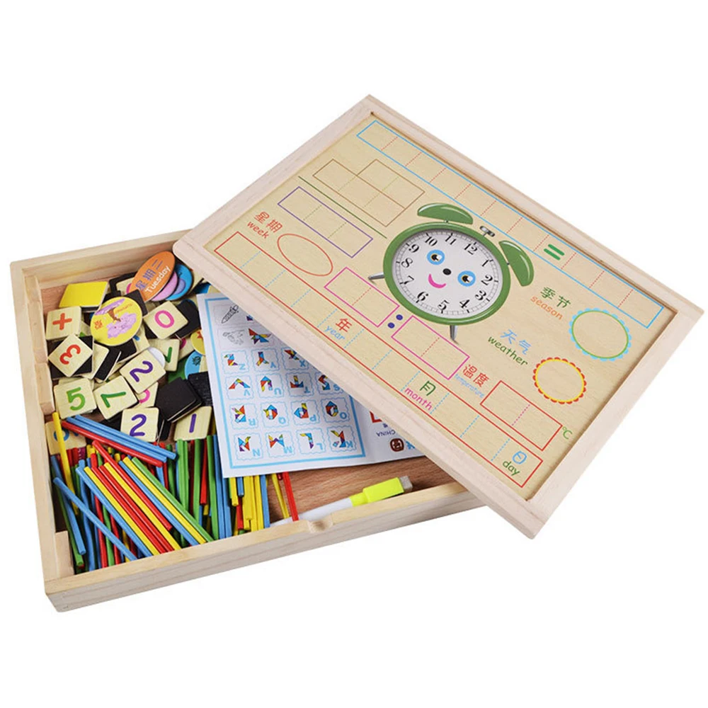Деревянная магнитная головоломка для ранних детей, обучающая коробка, обучающая игрушка