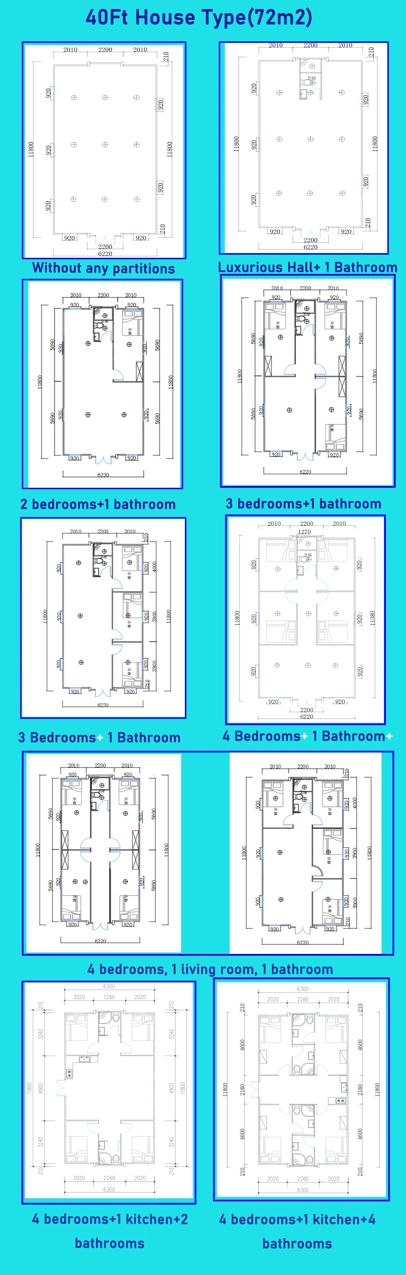 20Ft 40Ft Prefab Expandable Container House