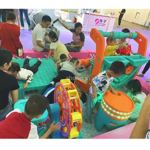 Children's Sandpit Kit with Play Sand Toys HDPE Material 100kg Capacity 10 Passenger Limit for Indoor/Outdoor Playground Fun