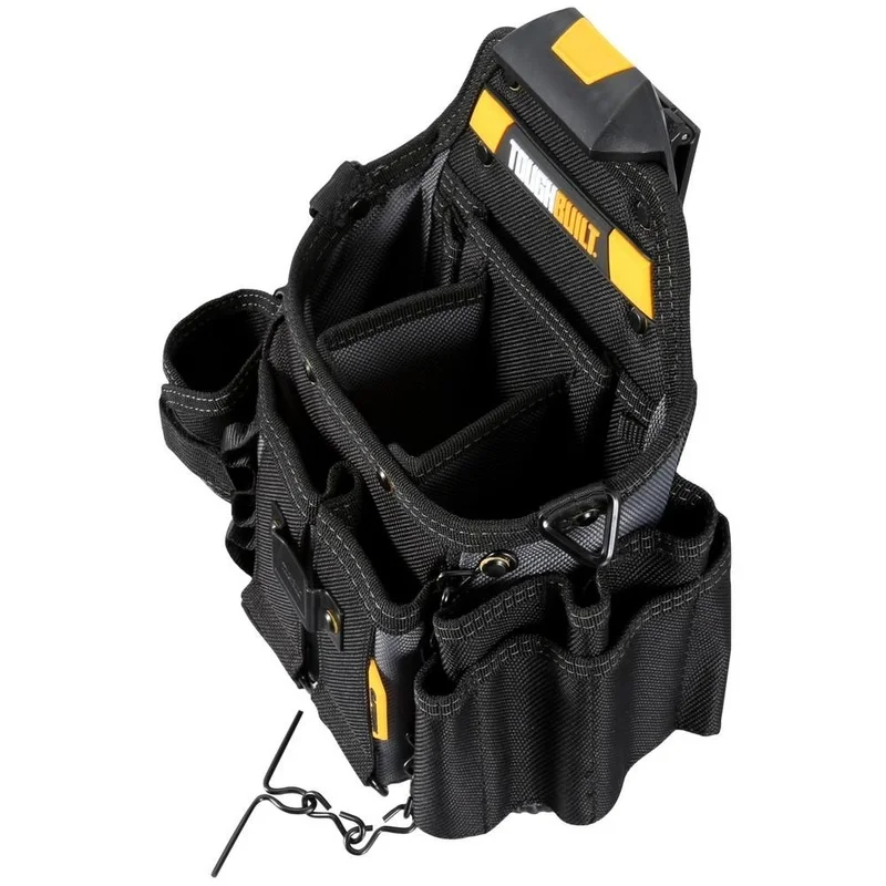 BSCI Tool Belt with Strap Adjustment Carpenter Construction Tool Pouch Bag with Hammer Holder/Large Capacity