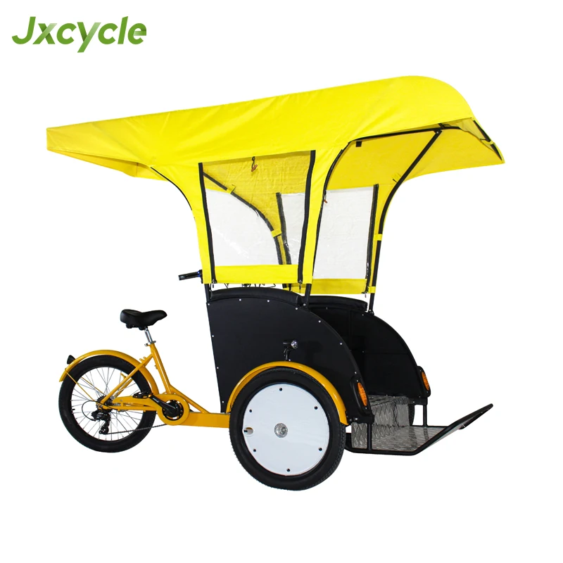 3 wheel cargo tricycle with mp3 electric rickshaw taxi cycle for