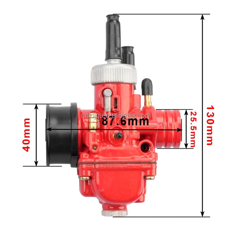 Dellorto PHBG 21 мм гоночный красный издание Dellorto PHBG DS 21 мм карбюратор арматура карбюратора для 2-х тактный 50cc-100cc Скутер мопед