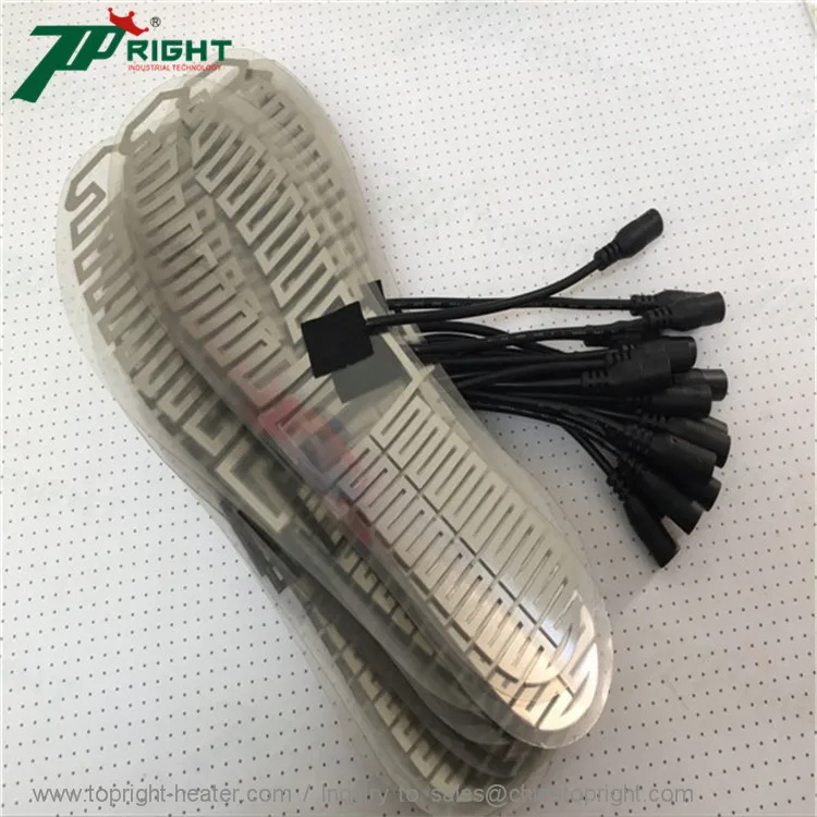 Гладко обработанная стелька для обуви из ПЭТ гибкий нагревательный элемент Kapton