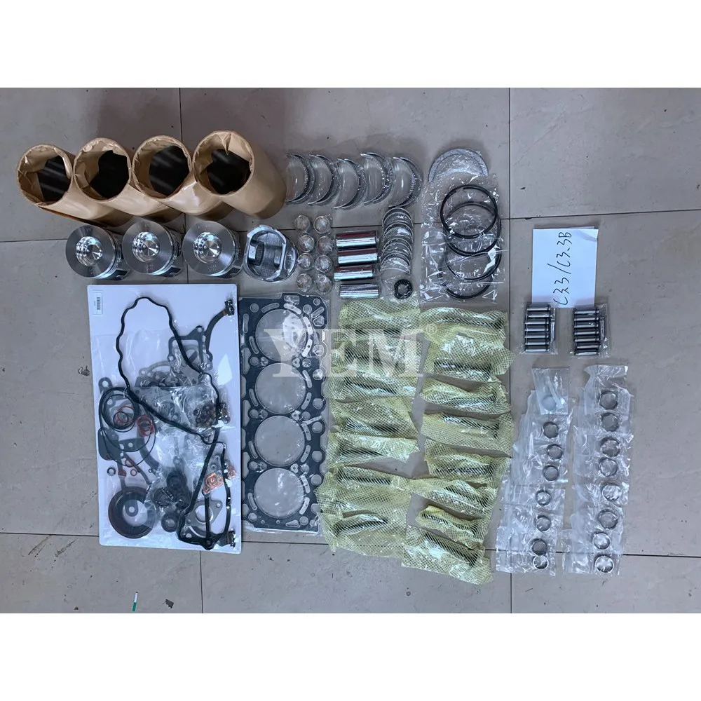 C3.3 Overhaul Gasket Kit With Cylinder Gaskets Piston Rings Liner Bearing Valves for Caterpillar