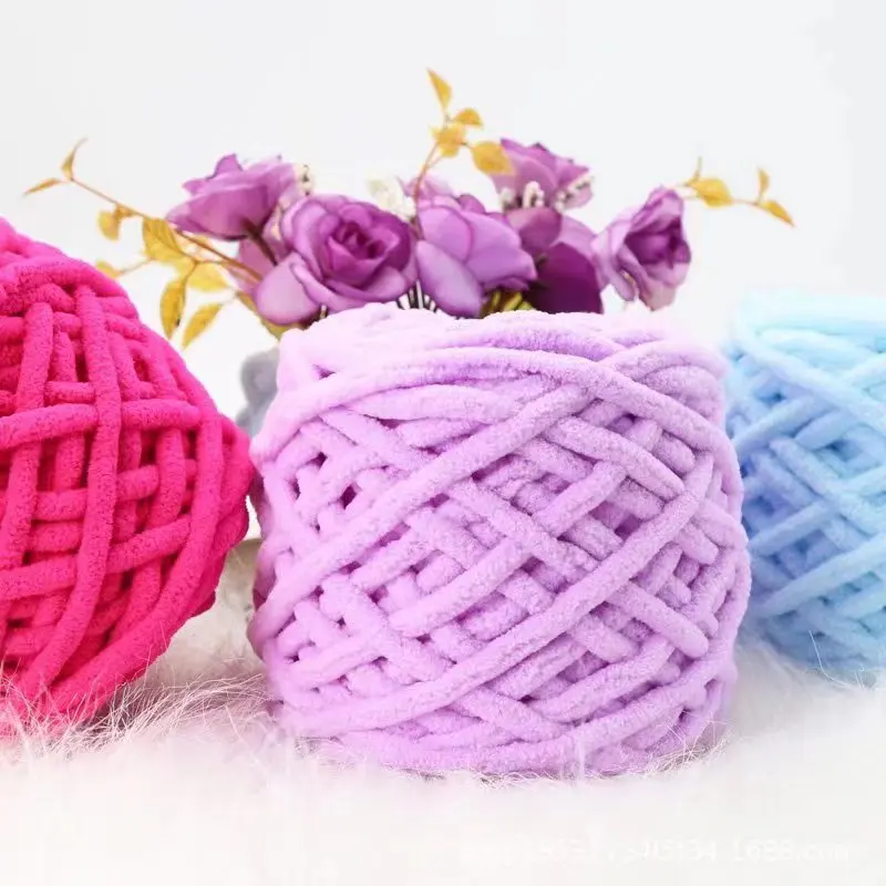 Wholesale Drop Shipping 8mm 100g Icelandic DIY Hat Scarf Shawl Blanket Washable Chunky Yarn for Hand Knitting