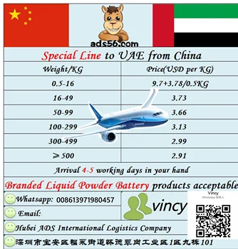 China Air Freight Special Line DDP shipping amazon FBA service to UAE Dubai ---Whatsapp:008613971980457